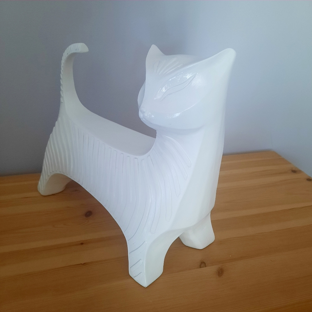 Cat holder shelf real wood white - Picture 2 of 8